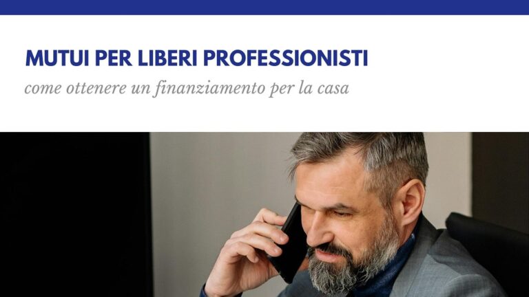 Mutui per liberi professionisti