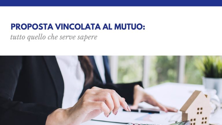 Proposta vincolata al mutuo