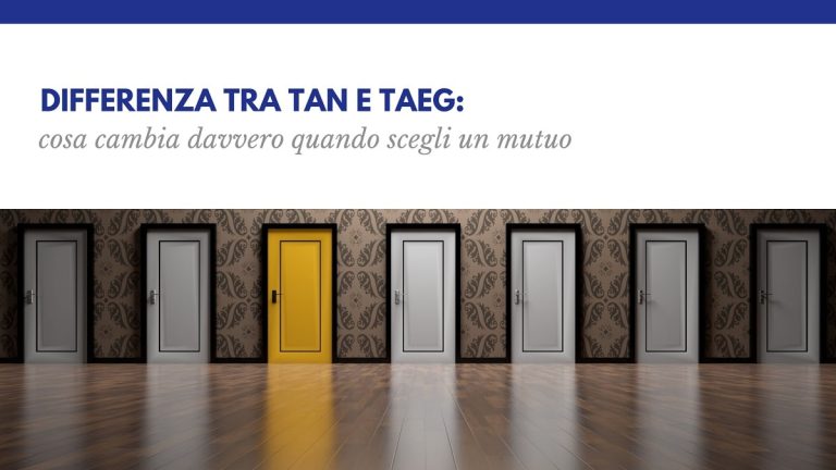 Differenza tra TAN e TAEG